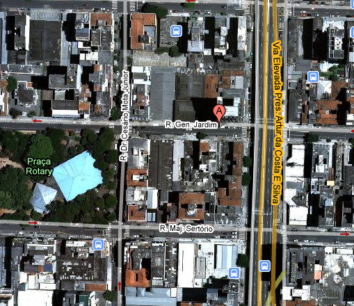 mapa localização do apartamento transformado